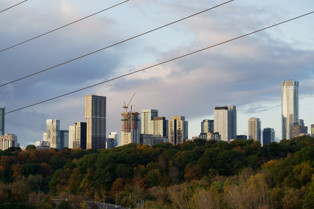 City skyline, mid-town Toronto