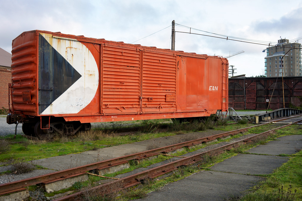 Boxcar at the E & N Roundhouse, West Victoria, B.C.